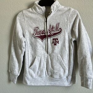 Rivalry Threads Texas A&M Aggies TAMU Heather Grey Half Zip Sweatshirt